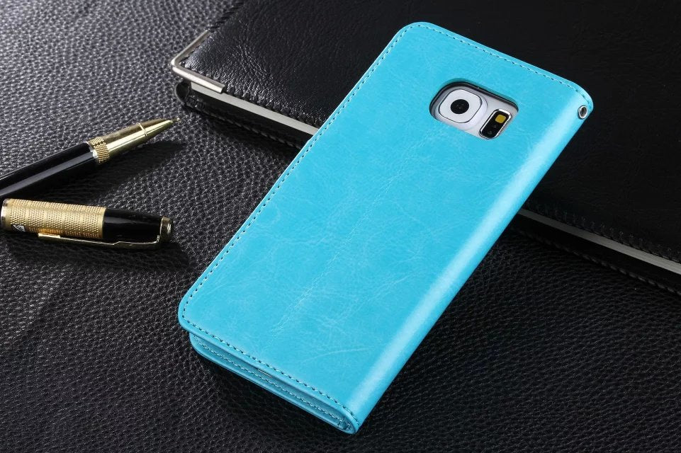 Leather Flip Case with Lanyard – Samsung Galaxy S6