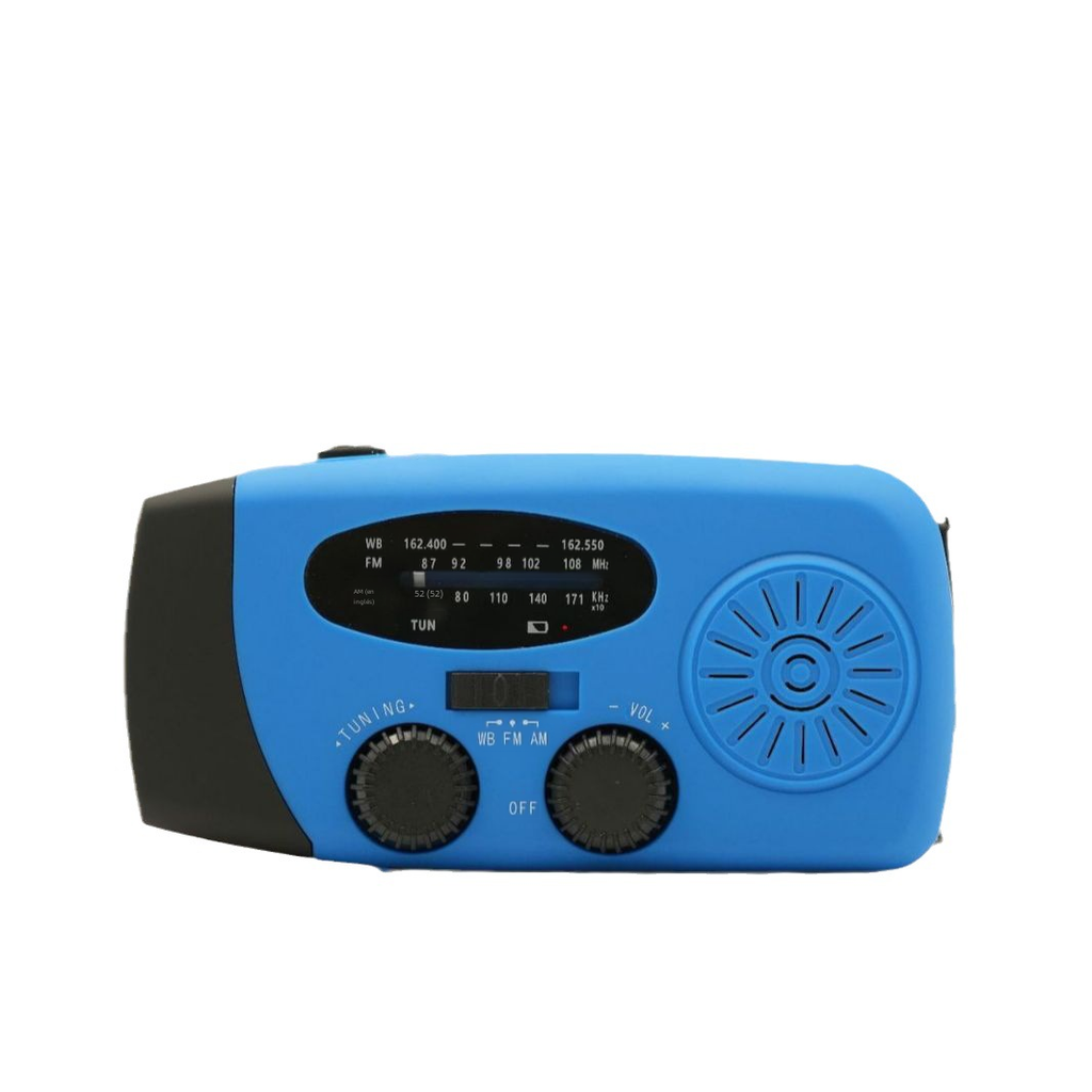 Emergency Radio – Solar Power, Flashlight, 2000mAh, AM/FM