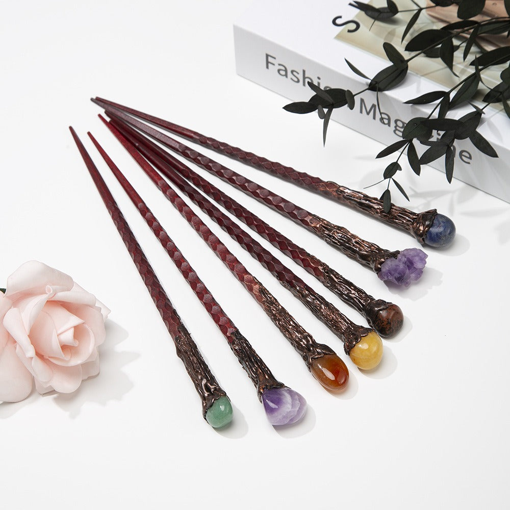Crystal Stone Wand – Natural Gemstone, 7 Styles