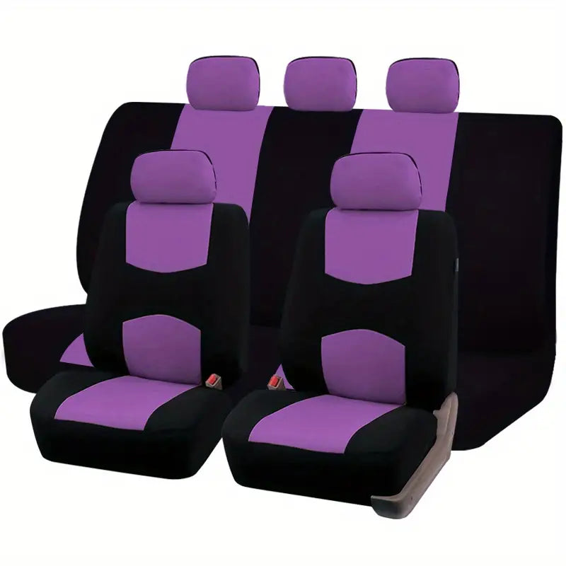 Polyester Car Seat Covers – 2, 4 or 9-Piece Set