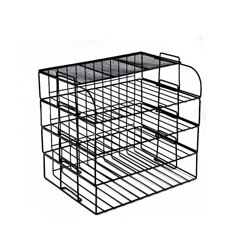 4-Layer Metal Desk File Organizer – 3 Colors