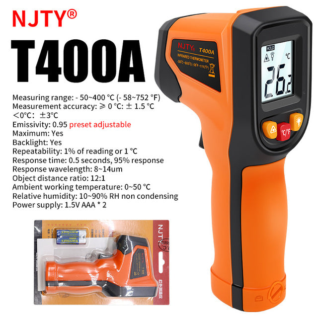 NJTY Precision Infrared Pyrometer -50 to 600°C