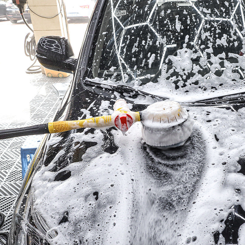 Rotating Car Wash Brush – Chenille Mop, ABS Handle
