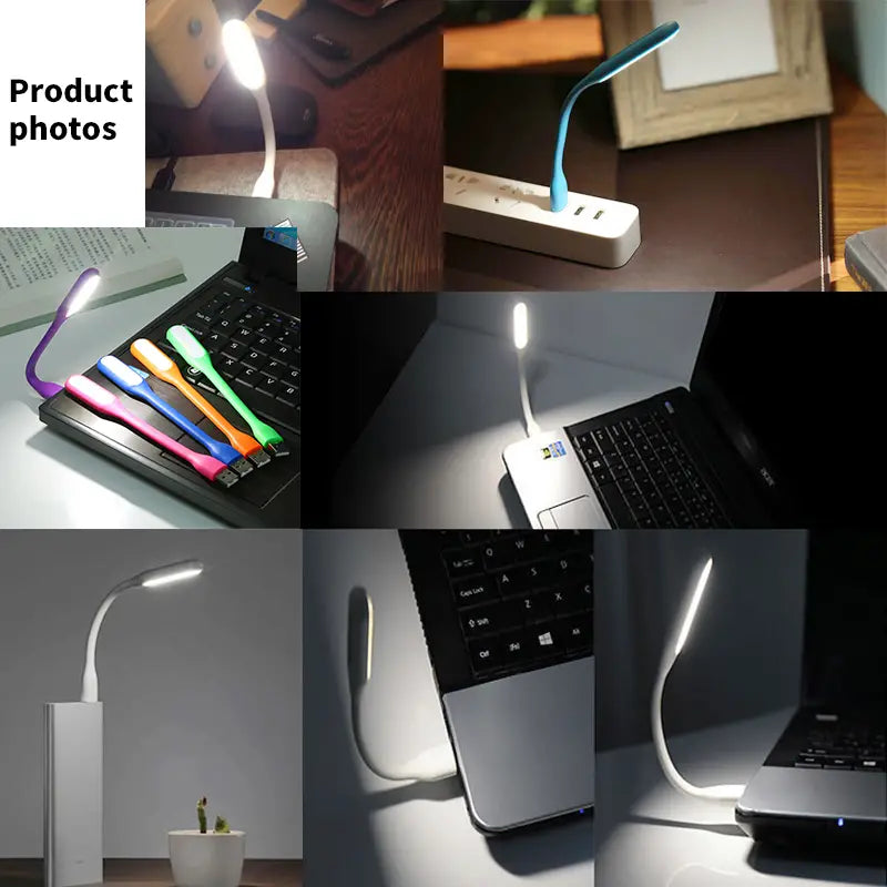 Mini USB LED Reading Light – Portable Foldable Book Lamp