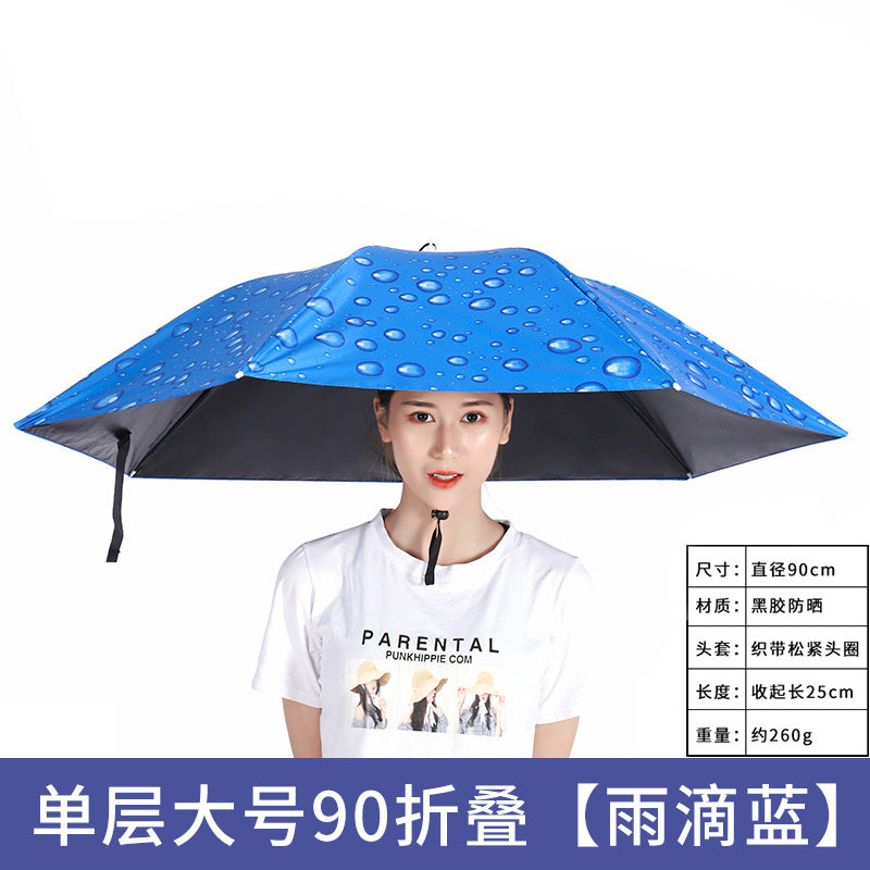 Umbrella Hat – Hands-Free Sun & Rain Head Umbrella