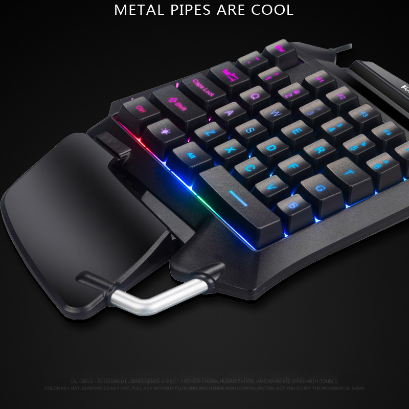 G92 Single-Handed Gaming Keypad – 35 Keys, RGB, Mobile