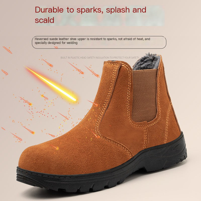 Winter Safety Work Boots – Steel Toe & Fleece Lined