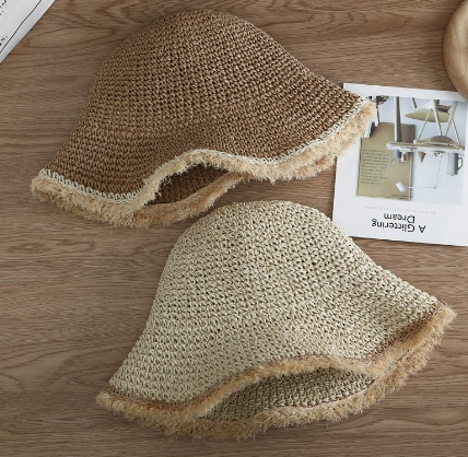Women's Handmade Crochet Wide Brim Sun Hat