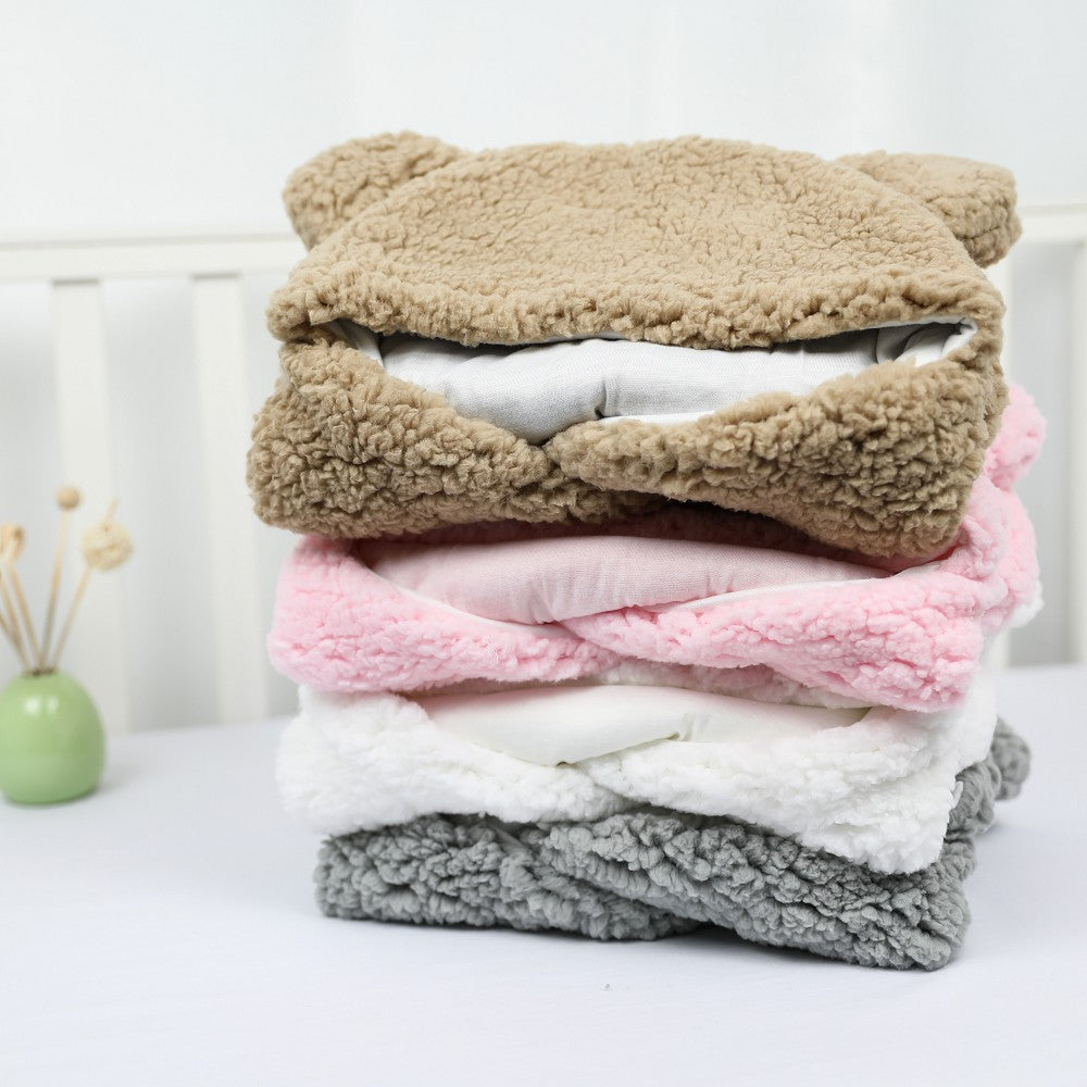 Ultra-Soft Fleece Baby Sleeping Bag – Newborn Swaddle