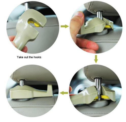 Car Seat Back Hook Organizer – Plastic 10.5cm