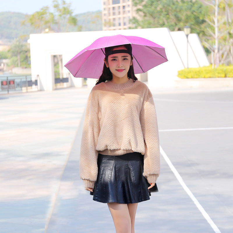 Umbrella Hat – Hands-Free Sun & Rain Head Umbrella