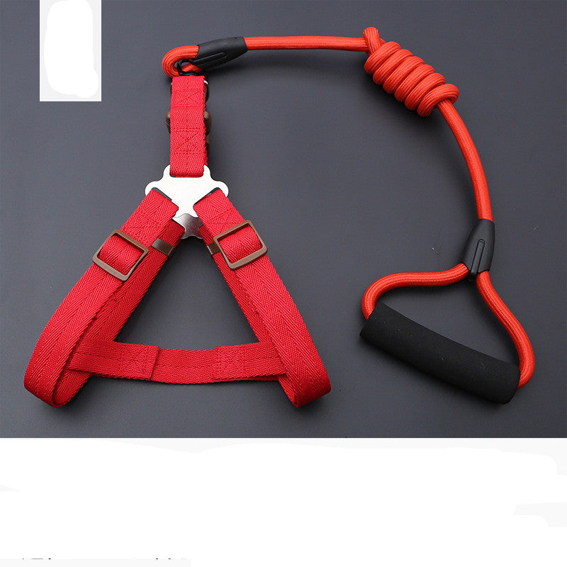 Dog Chest Harness Leash – Polyester, XS–L