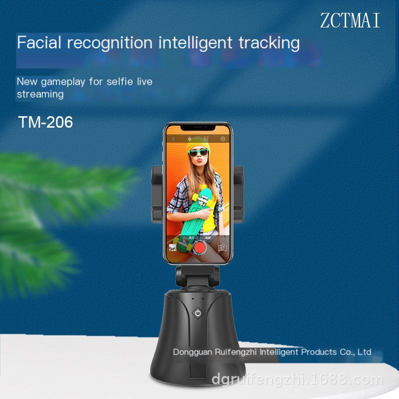 360° Face Tracking Smartphone Stand – Auto Rotating Gimbal