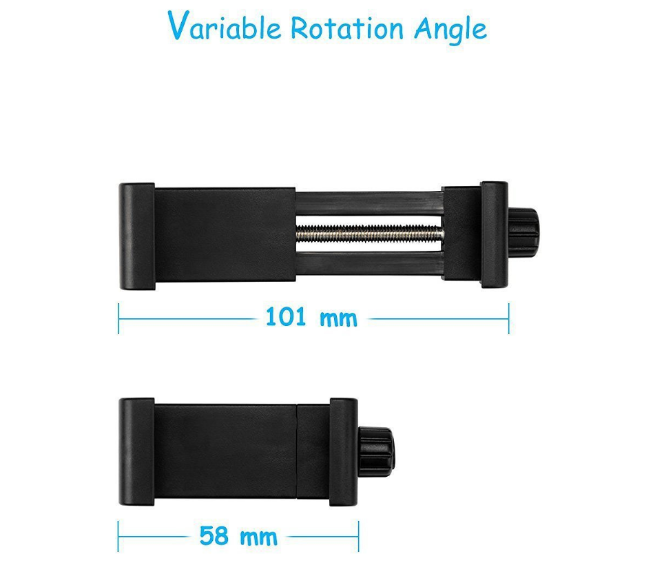 360° Rotating Phone Stand with Adjustable Clamp – Hands-Free Holder for Live Streaming & Selfies