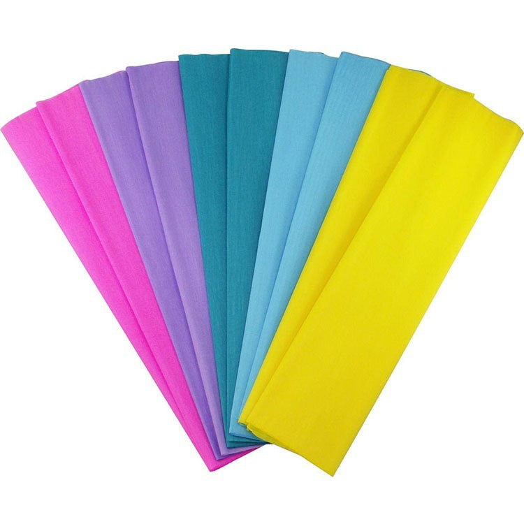 DIY Colored Crepe Paper for Crafting Rose Flowers