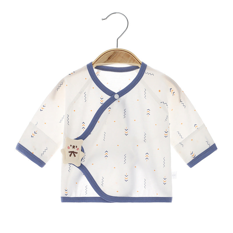 Newborn Cotton Pajama Top – Short Sleeve, 0-1 Year