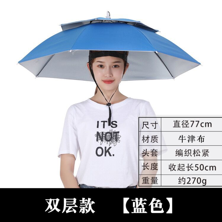 Umbrella Hat – Hands-Free Sun & Rain Head Umbrella