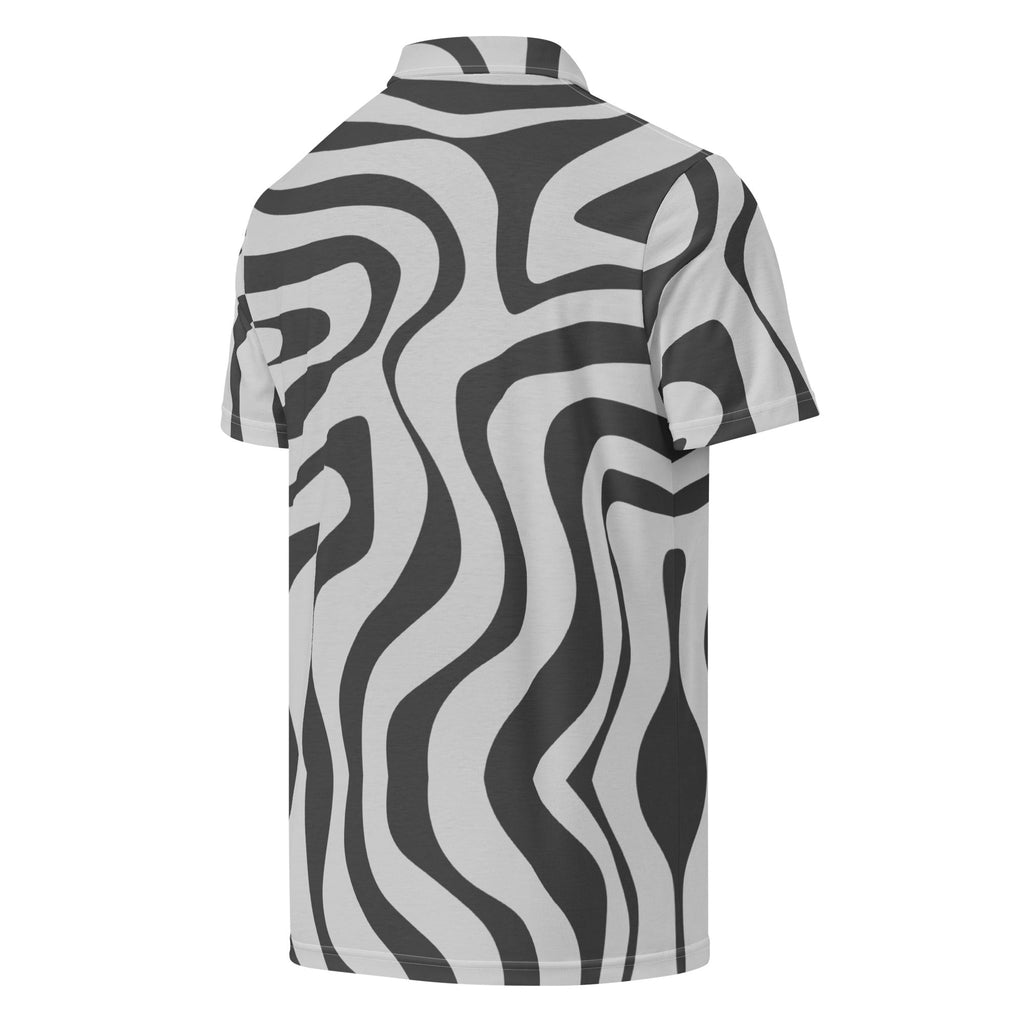 Men's Slim Fit Golf Polo – Anemone Pattern