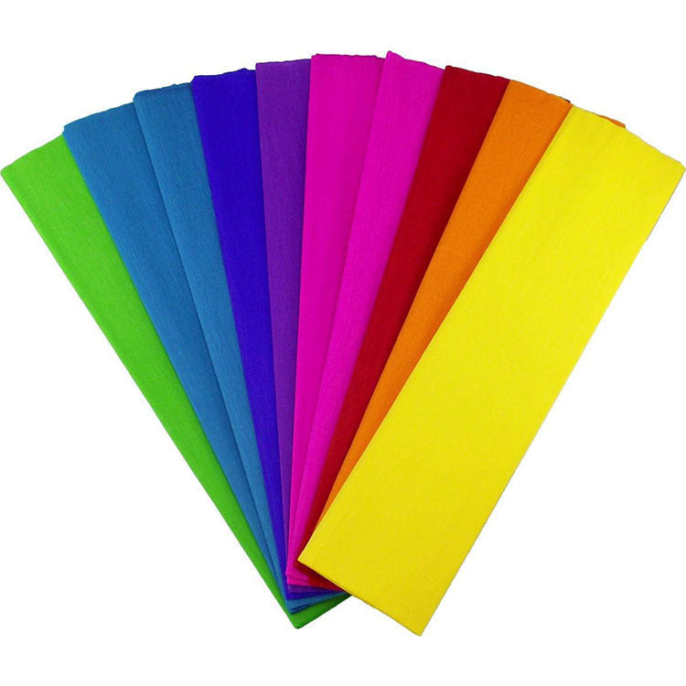 DIY Colored Crepe Paper for Crafting Rose Flowers