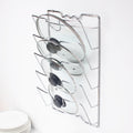 Wall-Mounted Kitchen Rack – 5-Tier Iron, Silver