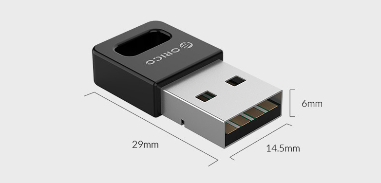 USB Bluetooth Adapter 4.0 – Desktop & Laptop, Black or White