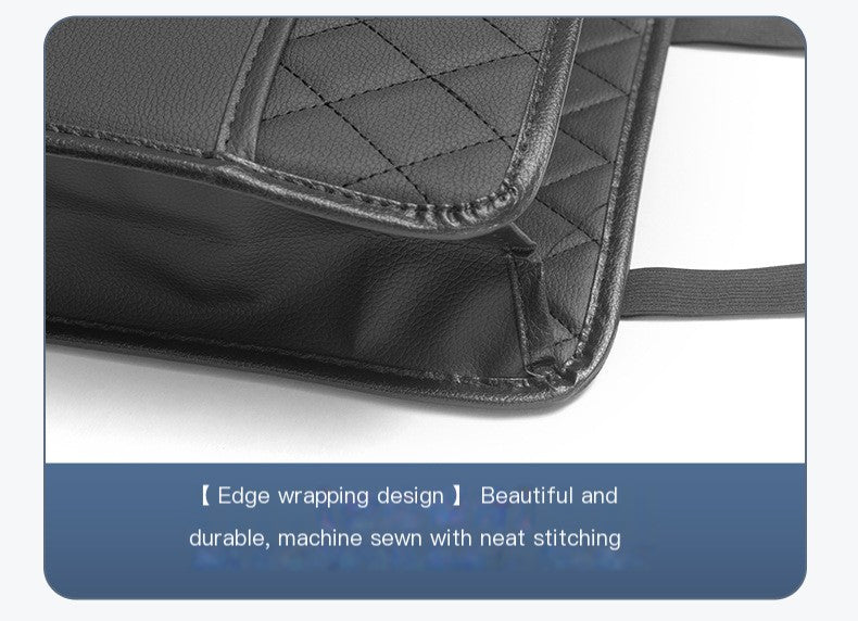 Car Seat Back Storage Bag – Leather Organizer