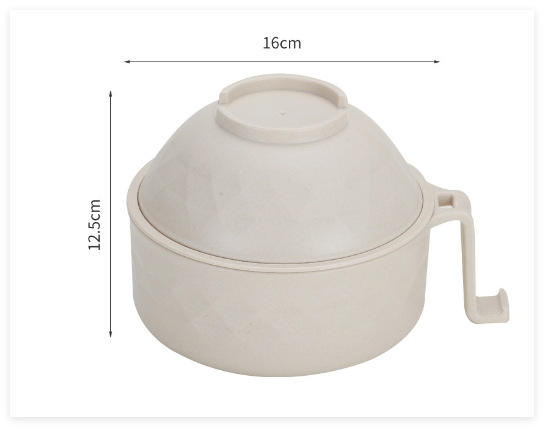 Ramen Bowl with Draining Lid – Microwave Safe
