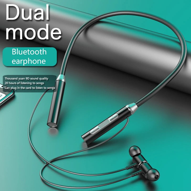 Bluetooth 5.0 Neckband Earphones – Wireless, Sport