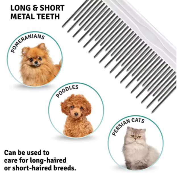 Pet Grooming Needle Comb – Detangling Fur Brush