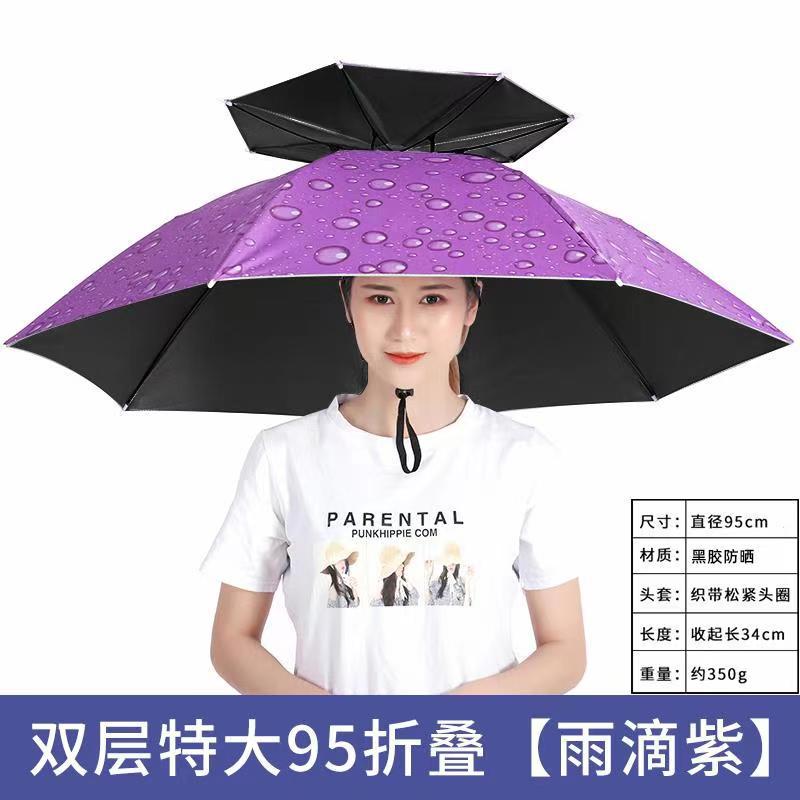 Umbrella Hat – Hands-Free Sun & Rain Head Umbrella