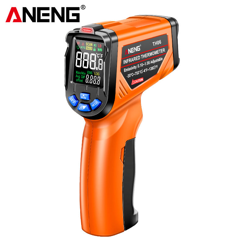 ANENG Infrared Thermometer Gun – Industrial & Home Use, -20°C to 750°C, Non-Contact Temperature Meter