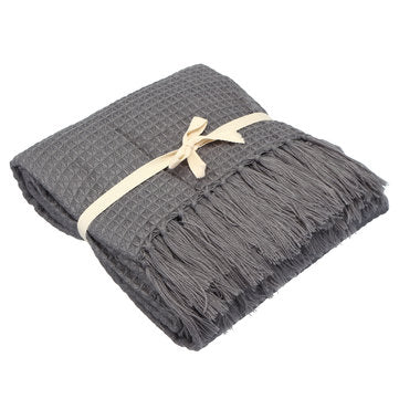 Elegant Fringed Throw Blanket