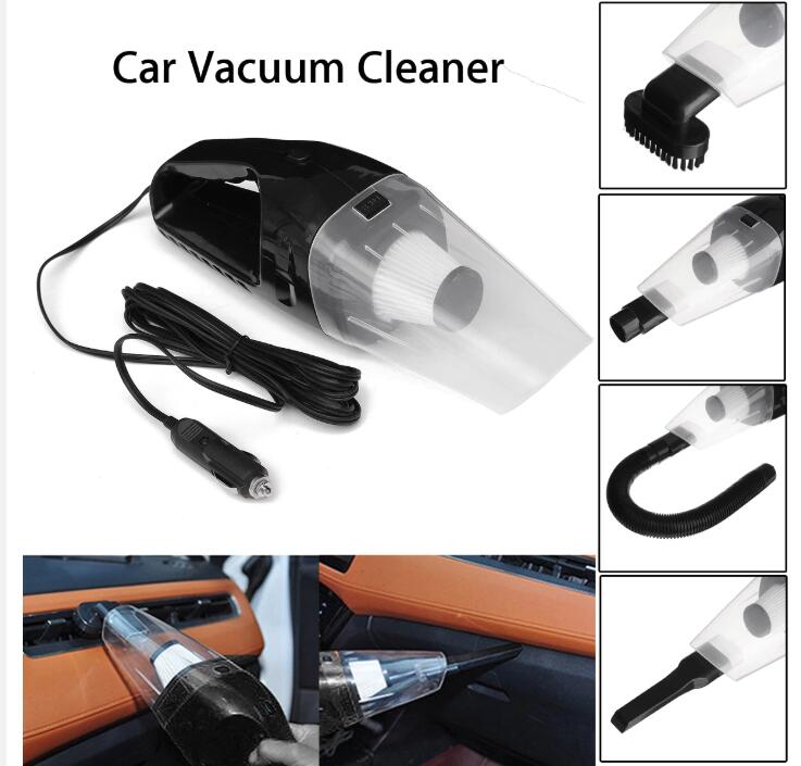 Portable Car Vacuum Cleaner – 100W, ABS, Non-Slip Grip