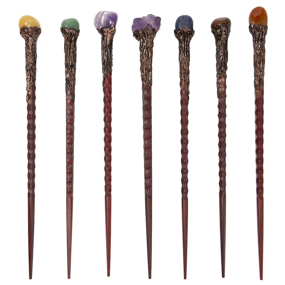 Crystal Stone Wand – Natural Gemstone, 7 Styles