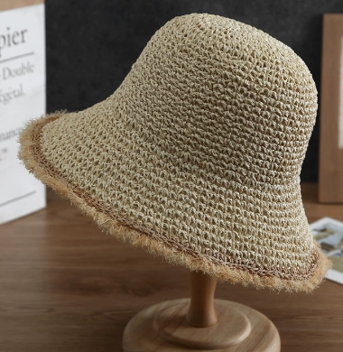Women's Handmade Crochet Wide Brim Sun Hat