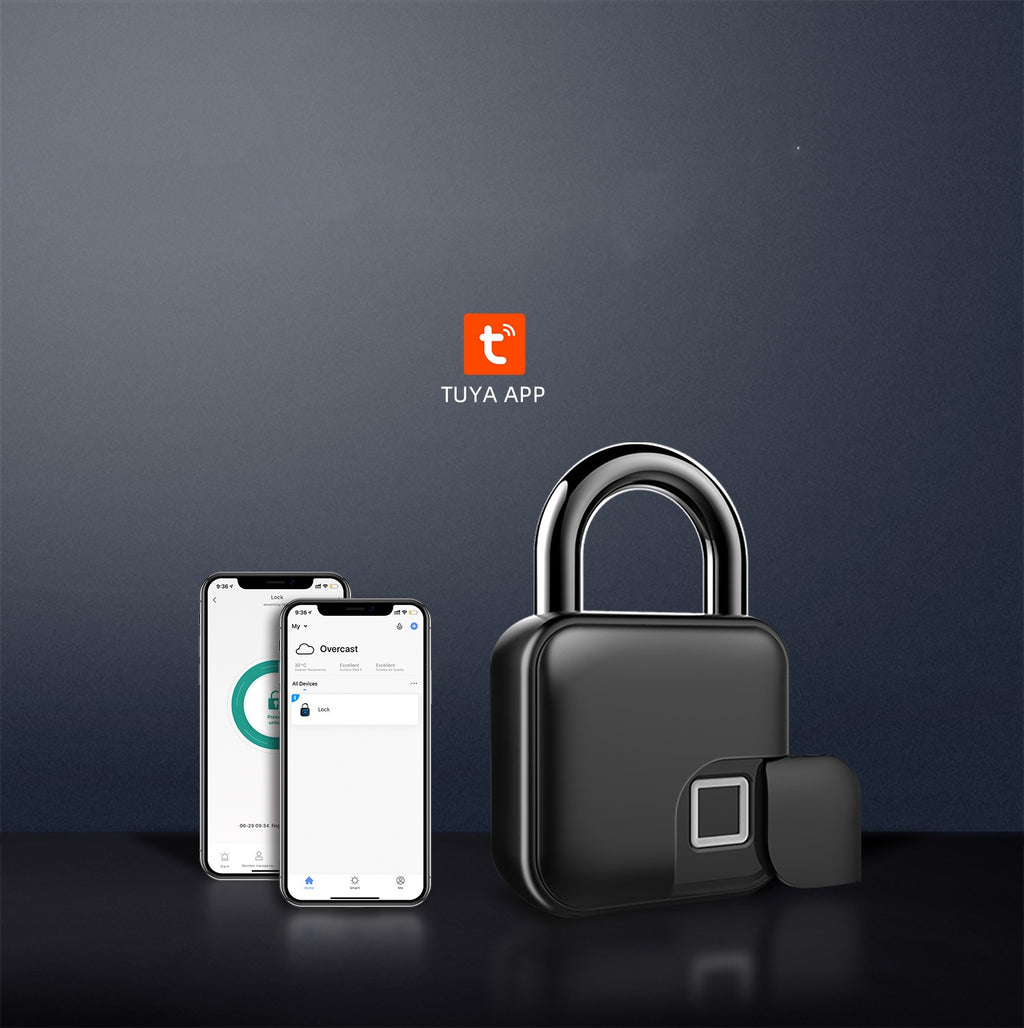 Smart Fingerprint Padlock – Keyless Biometric Lock for Cabinet, Gym & Dorm | USB Rechargeable