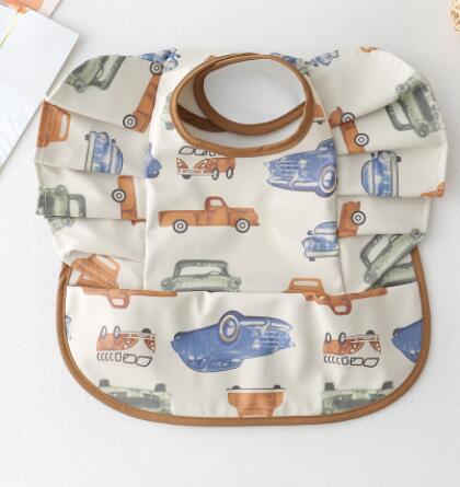 Baby Waterproof Bib – PU Leather, 31 Designs