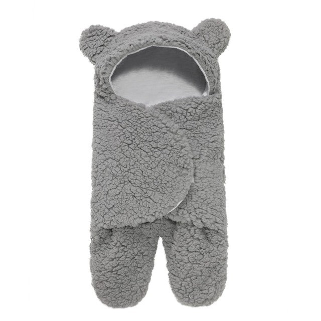 Ultra-Soft Fleece Baby Sleeping Bag – Newborn Swaddle