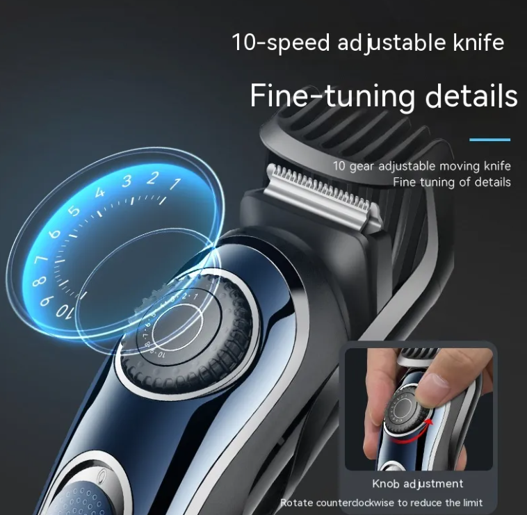 USB Rechargeable Hair Trimmer – Stainless Steel Blade