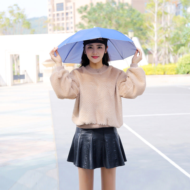 Umbrella Hat – Hands-Free Sun & Rain Head Umbrella