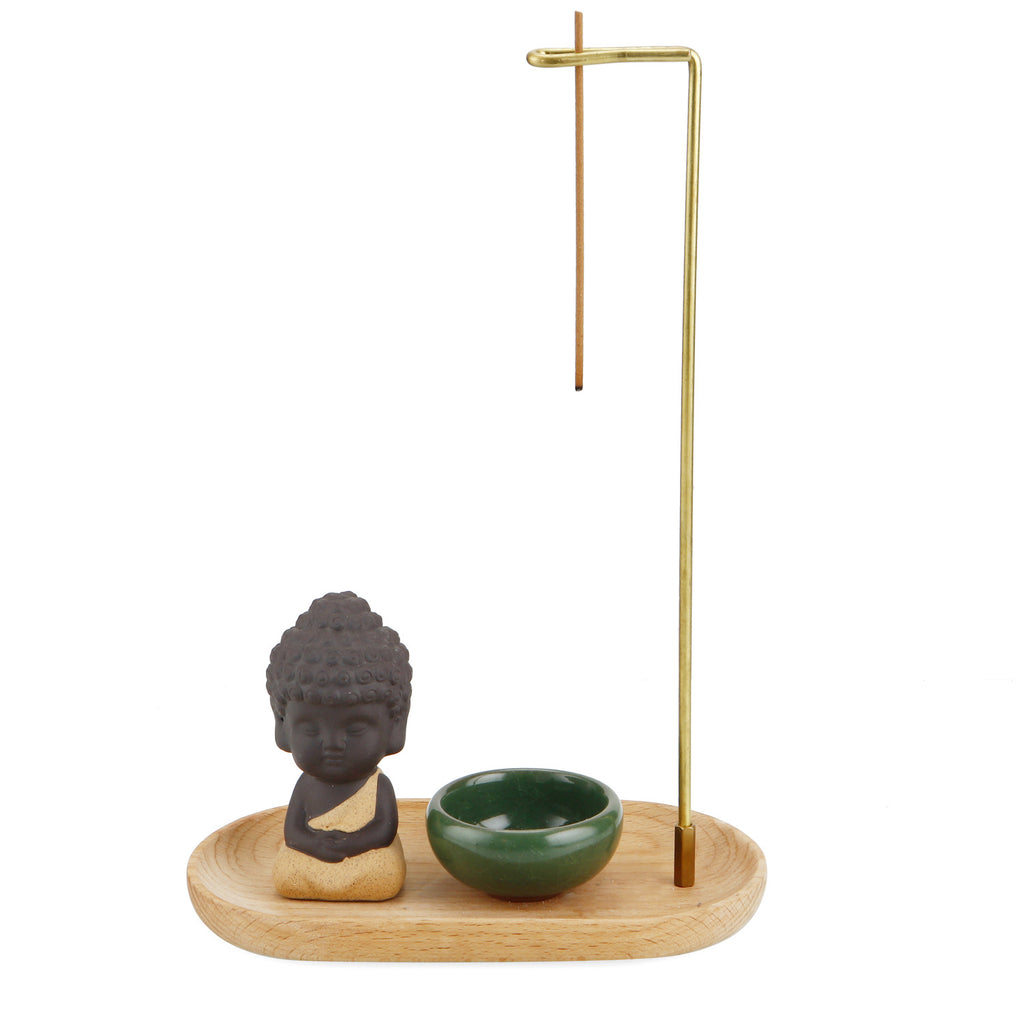 Ceramic Incense Holder Set – 3-Piece, Zen Style