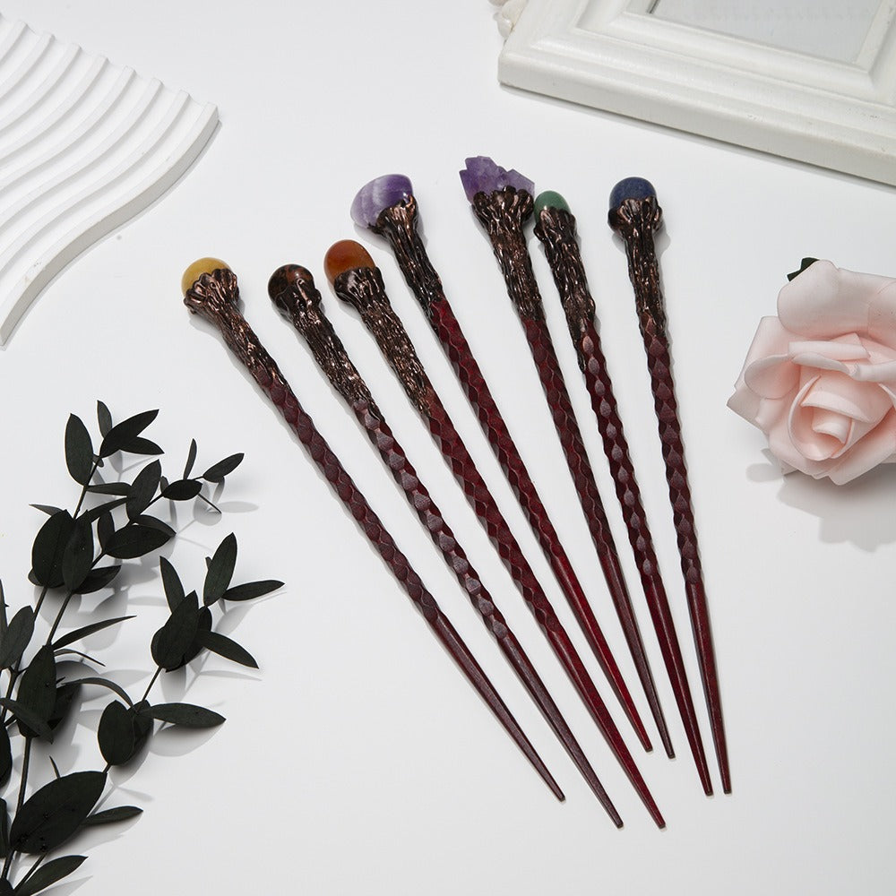 Crystal Stone Wand – Natural Gemstone, 7 Styles