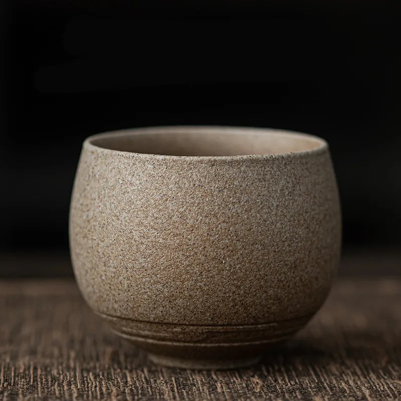 Japanese Handmade Pottery Tea Cup – Coarse Ceramic