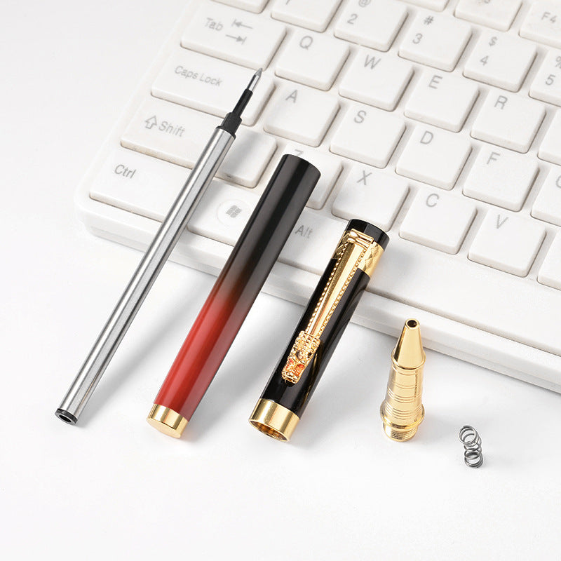 Gradient Metal Signature Pen – 4 Colors, Gold Clip