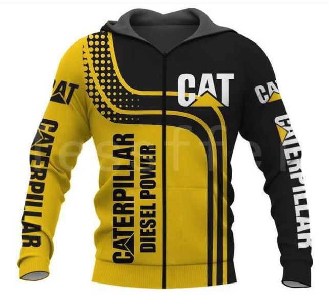 3D Digital Print Zip-Up Hoodie – Unisex