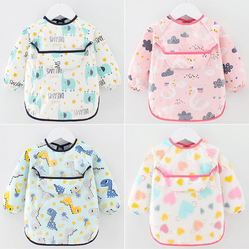 Long Sleeve Baby Bib – Waterproof Feeding Apron