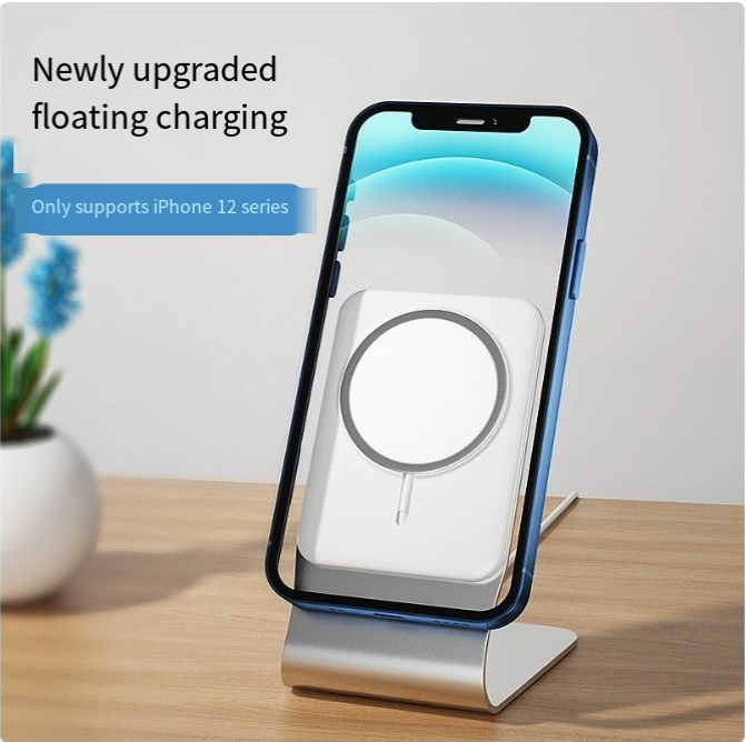 Wireless Charging Stand – Aluminum Desktop Phone Charger for iPhone & Android
