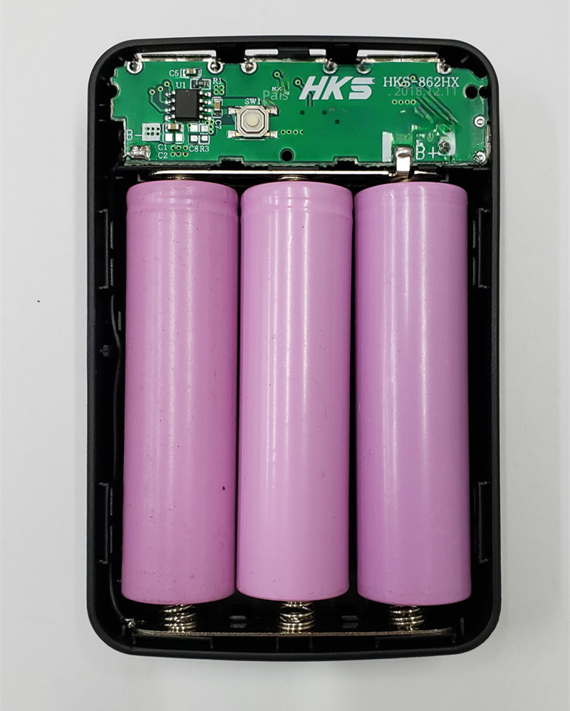 18650 Power Bank Case – DIY, No-Solder, 3 USB Ports