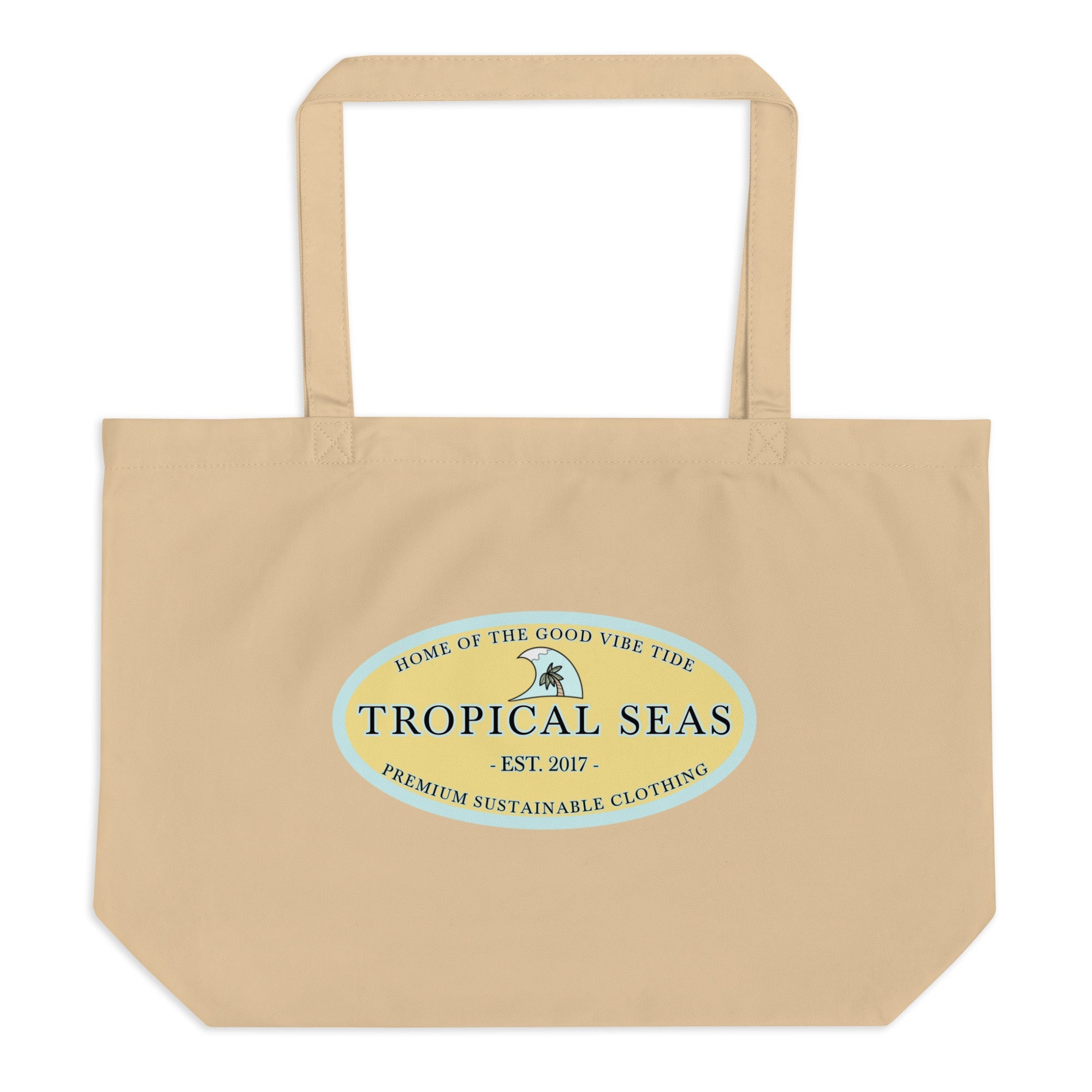 Large Organic Cotton Tote Bag – Reusable