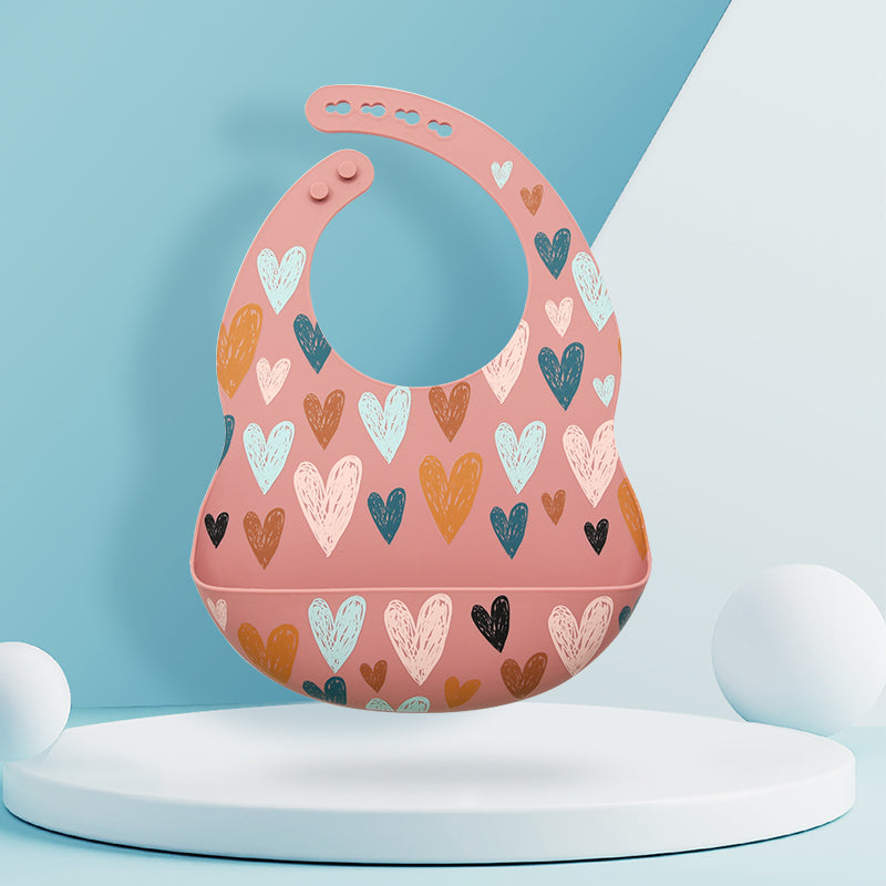 Silicone Baby Feeding Bib – Waterproof with Pocket